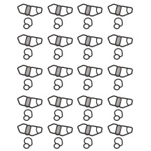 40X Upper + Lower VTEC Solenoid Gasket Fit for  GSR NSX D16Z6 B18C1 B16A2 B18C5 36172-P08-015 15825-P08-005