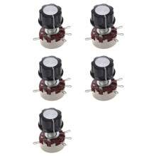 5pièces 6mm Diametre D'Arbre 470K Ohm 2W Potentiometre de Pots avec Bouton
