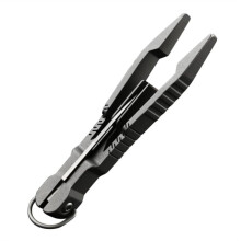 Pince à éPiler Multi-Outils, Pince à éPiler de PréCision avec Couteau de Poche, Petite Pince à Porte-CléS en Titane 2 en 1 pour L'Artisanat, en