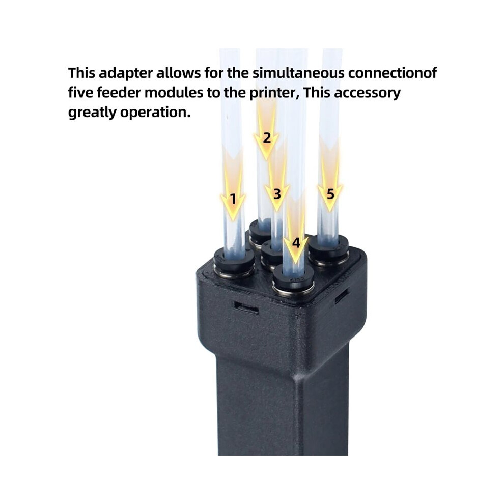 5 In 1 Filament Hub For Kobra 3/Kobra 3 Max/S1/S1c 3D Printer 5 Colors Filament Hub - 3D Printer Parts 4712294063383