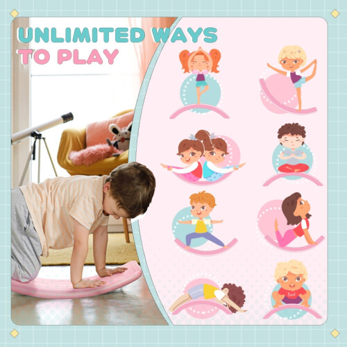 Balance Board, Kids Wobble board,Pink 2