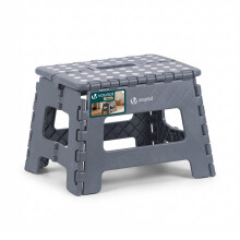 VOUNOT Folding Step Stool, Anti-Slip Folding Stool,32x25x22 cm Grey