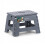 VOUNOT Folding Step Stool, Anti-Slip Folding Stool,32x25x22 cm Grey 1