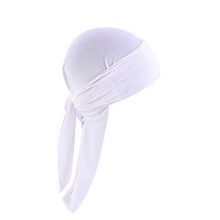 (White) Durag Cap Solid Color Ultra Soft Keep Warm Velvet Men Women Head Wrap With Long Tail For Winter/YY