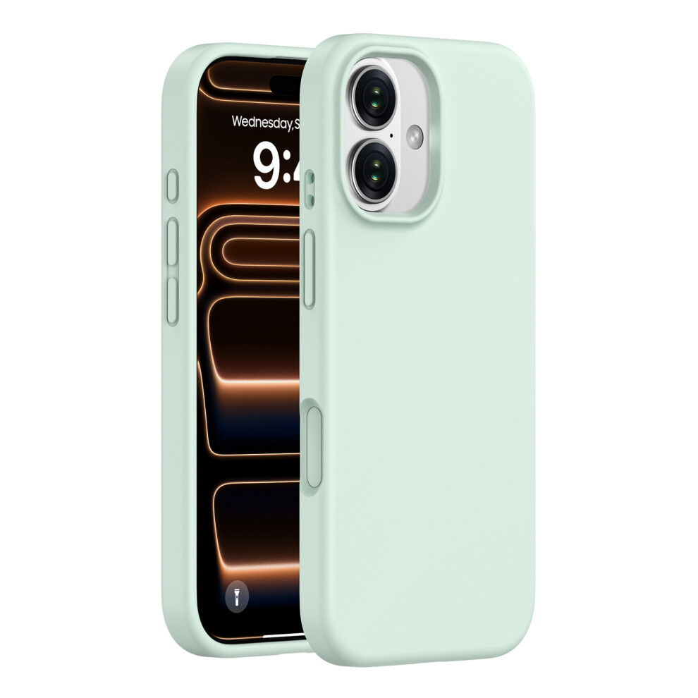 (Green) For Iphone 17 Case Pc + Liquid Silicone Anti-Scratch Lining Phone Cover Green 6914294447738