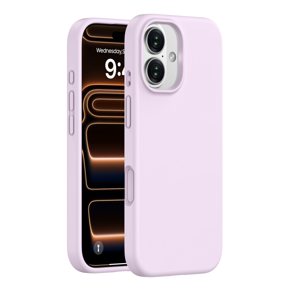(Purple) For Iphone 17 Case Pc + Liquid Silicone Anti-Scratch Lining Phone Cover Purple 6914295815543