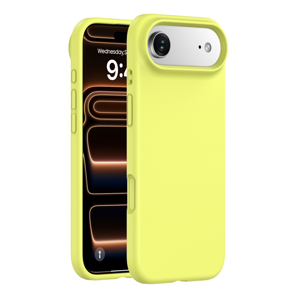 (Yellowgreen) For Iphone Air Case Pc + Liquid Silicone Anti-Scratch Lining Phone Cover 6914297868448