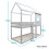 Noa and Nani Luka Treehouse Midsleeper Bed in Classic White 11