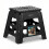 VOUNOT Folding Step Stool,Anti-Slip Folding Stool,37x30x32.5 cm Black 1