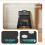 VOUNOT Folding Step Stool,Anti-Slip Folding Stool,37x30x32.5 cm Black 4