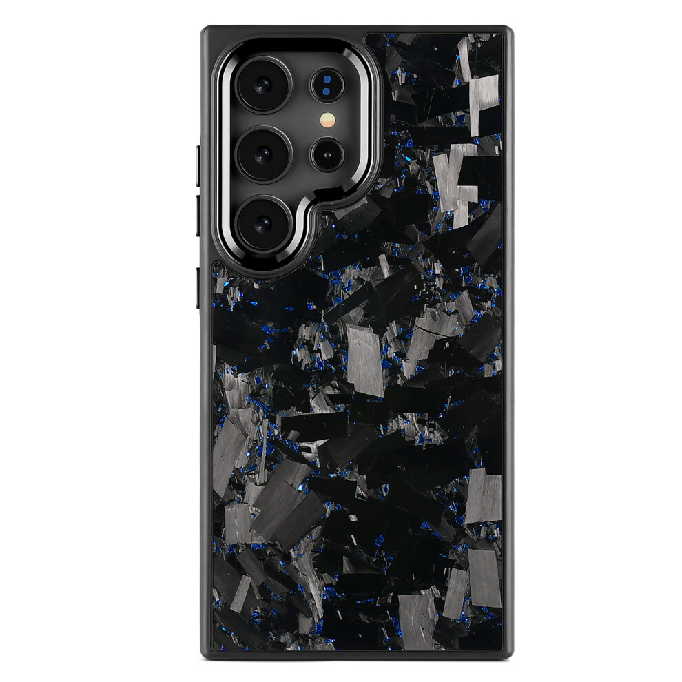 (Blue) For Samsung Galaxy S26 Ultra Magnetic Case Large Texture Aramid Fiber + Tpu Protection Phone Cover Blue 6914292157592