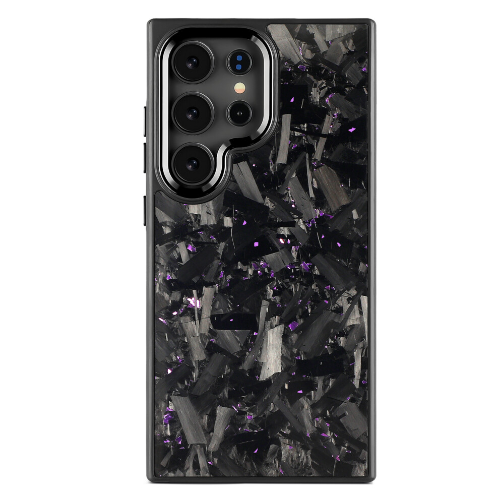 (Purple) For Samsung Galaxy S26 Ultra Magnetic Case Large Texture Aramid Fiber + Tpu Protection Phone Cover Purple 6914298098288