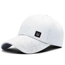 (L 59-64cm, WHITE) 59-64cm 63-70cm Big Head Large Size menBaseball Caps Causal Hip Hop Hat men Plus Size Adjustable Cotton Black GorrasCostume Hats
