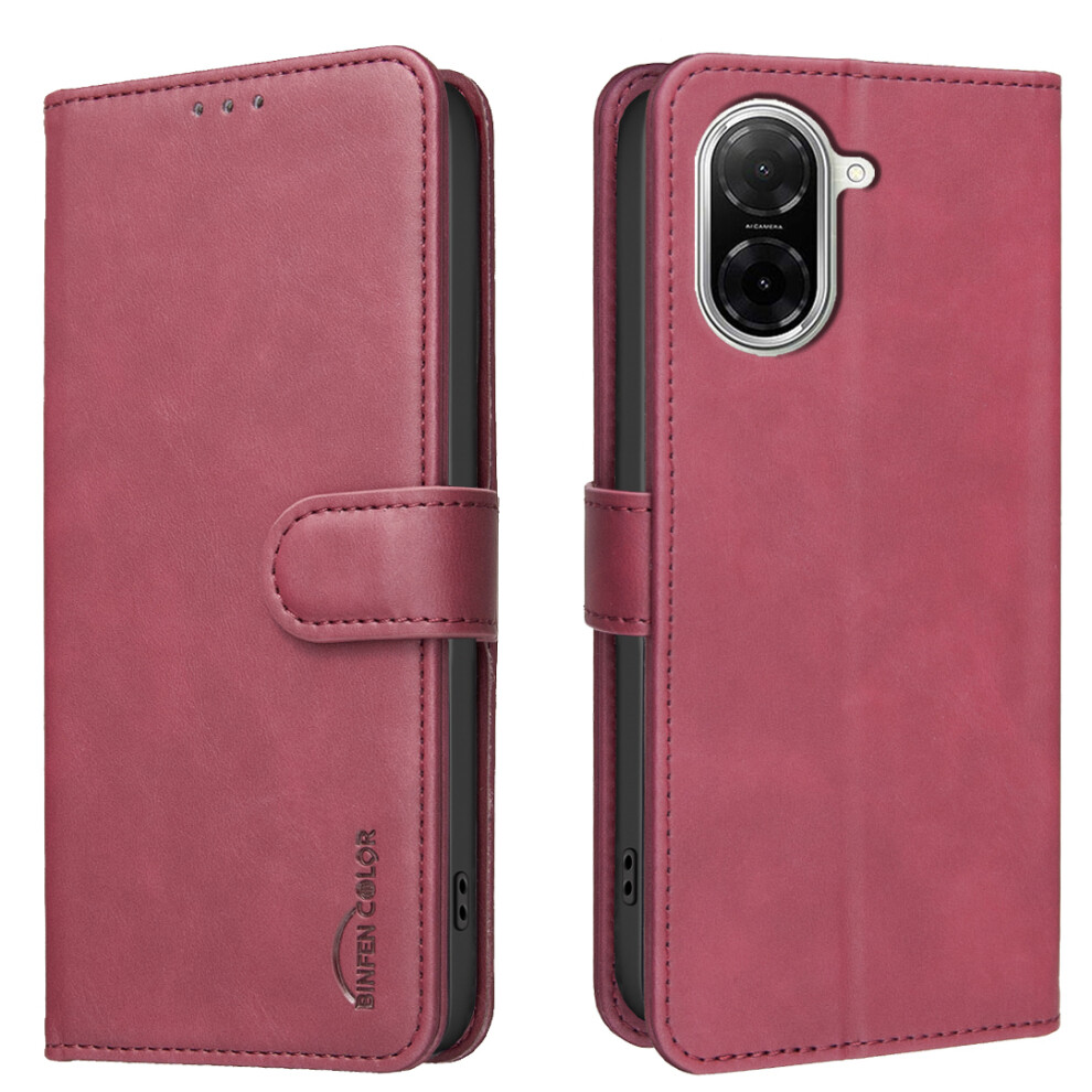 (Red) For Xiaomi Mi A5 4G (171.7Mm) Bf37 Case Rfid Blocking Wallet Stand Leather Phone Cover Red 6914298136102