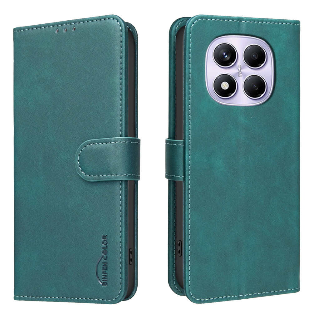 (Green) For Xiaomi Redmi Note 14 Pro 4G Bf37 Case Rfid Blocking Wallet Stand Leather Phone Cover Green 6914296370157