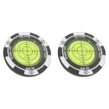 2X Lecteur de Putter de  Aide à L'Entraînement de  Marqueur de Balle de  Accessoires de  Cadeaux Noir