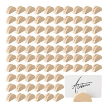 100 Stück Tischkartenhalter Aus Holz für Tische, Zimmerkarten, Fotokarten, Partys und Mehr