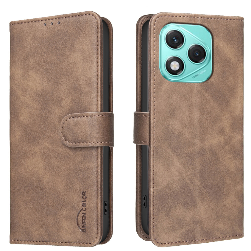 (Brown) For Honor 400 Lite 5G Bf37 Case Rfid Blocking Wallet Stand Leather Phone Cover Brown 6914294908895