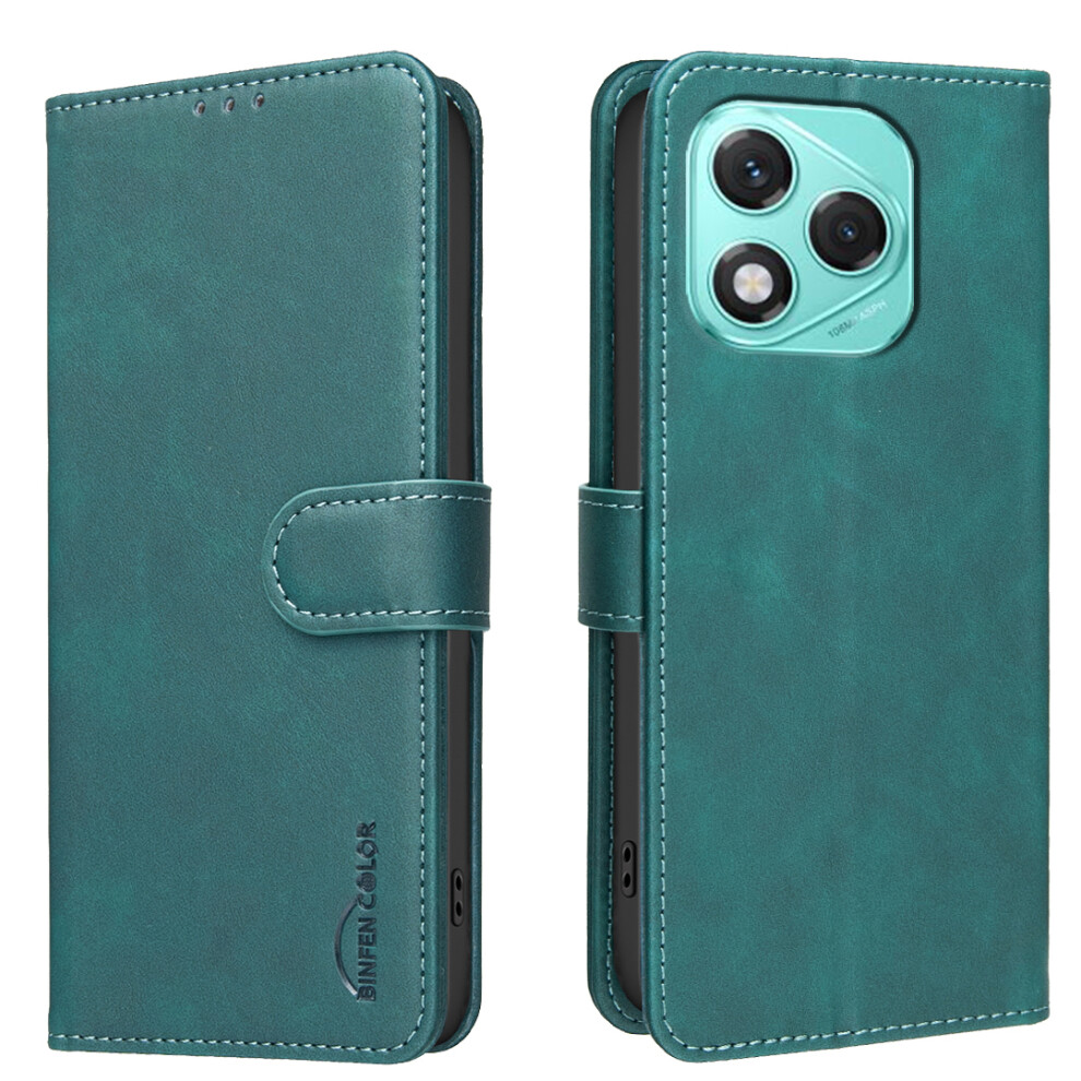 (Green) For Honor 400 Lite 5G Bf37 Case Rfid Blocking Wallet Stand Leather Phone Cover Green 6914292987595
