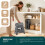 VOUNOT Folding Step Stool, Anti-Slip Folding Stool,37x30x32.5 cm Grey 5