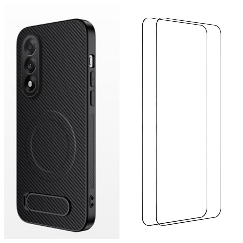 (Black) Wanlonfeng For Oneplus Ace 5 Ultra 5G / Oneplus Nord 5 5G Magnetic Case With 2Pcs Tempered Glass Films Qt1 Series Kicks Black 6914295664400