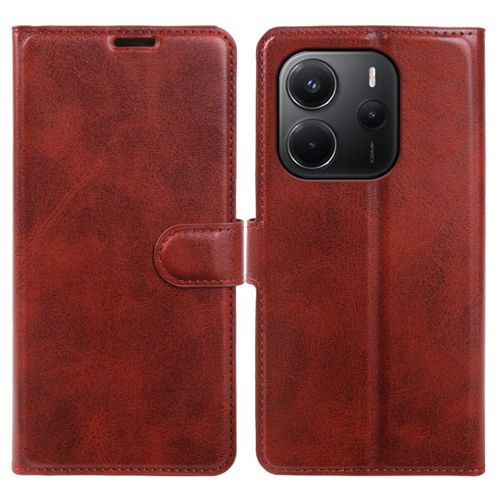 (Red) For Xiaomi Mi Note 14 4G (164.84Mm) Case Stand Wallet Calf Texture Pu Leather Flip Phone Cover Red 6914290518036
