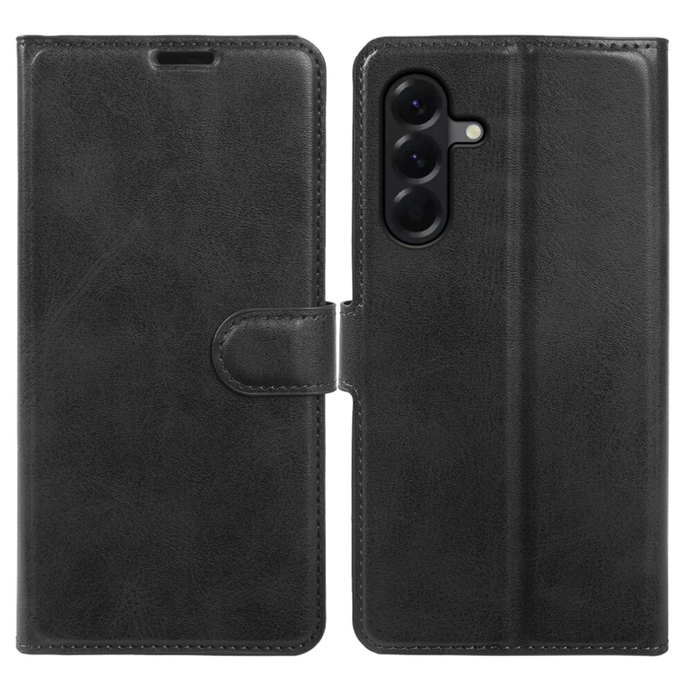 (Black) For Samsung Galaxy A57 5G Case Stand Wallet Calf Texture Pu Leather Flip Phone Cover Black 6914298335925