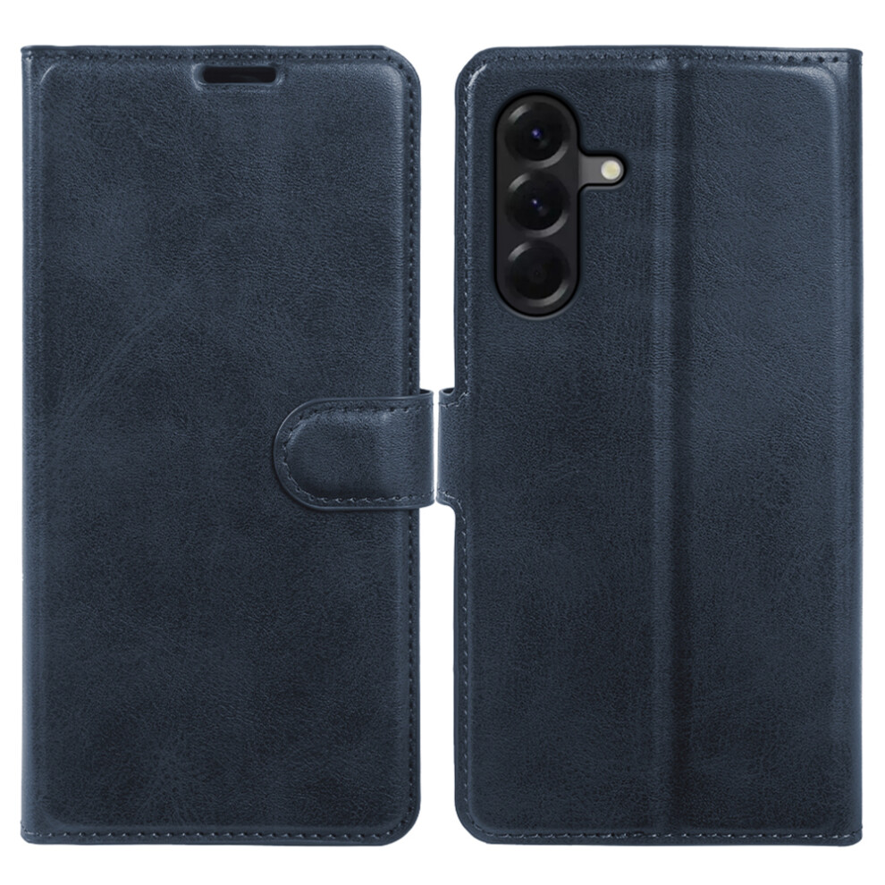 (Blue) For Samsung Galaxy A57 5G Case Stand Wallet Calf Texture Pu Leather Flip Phone Cover Blue 6914296283297