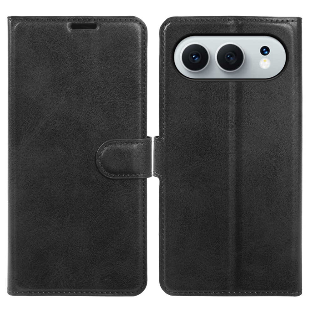(Black) For Honor 500 5G Case Stand Wallet Calf Texture Pu Leather Flip Phone Cover Black 6914298301173