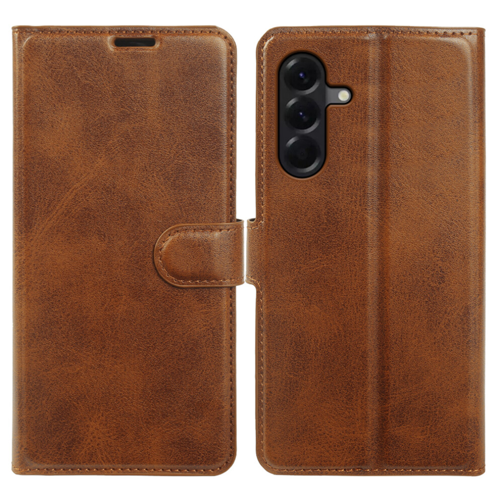 (Yellow) For Samsung Galaxy A57 5G Case Stand Wallet Calf Texture Pu Leather Flip Phone Cover Yellow 6914296971163