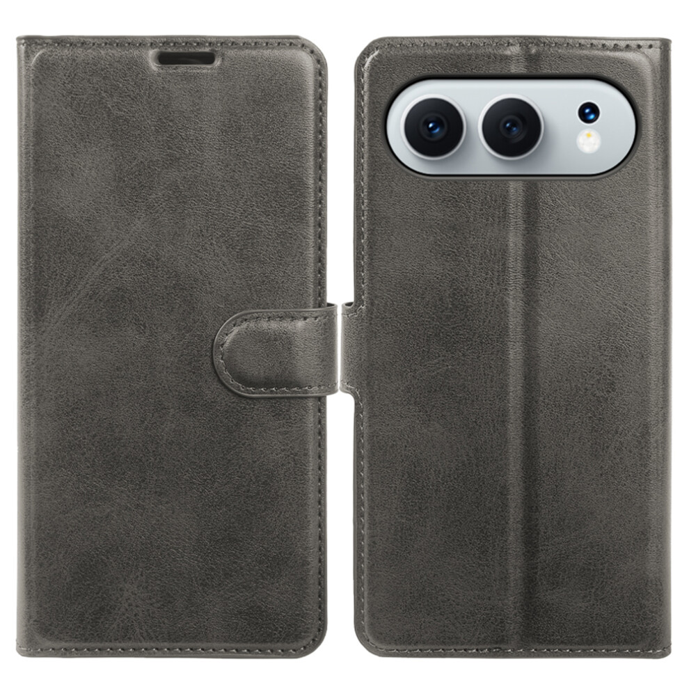 (Grey) For Honor 500 5G Case Stand Wallet Calf Texture Pu Leather Flip Phone Cover Grey 6914290803095