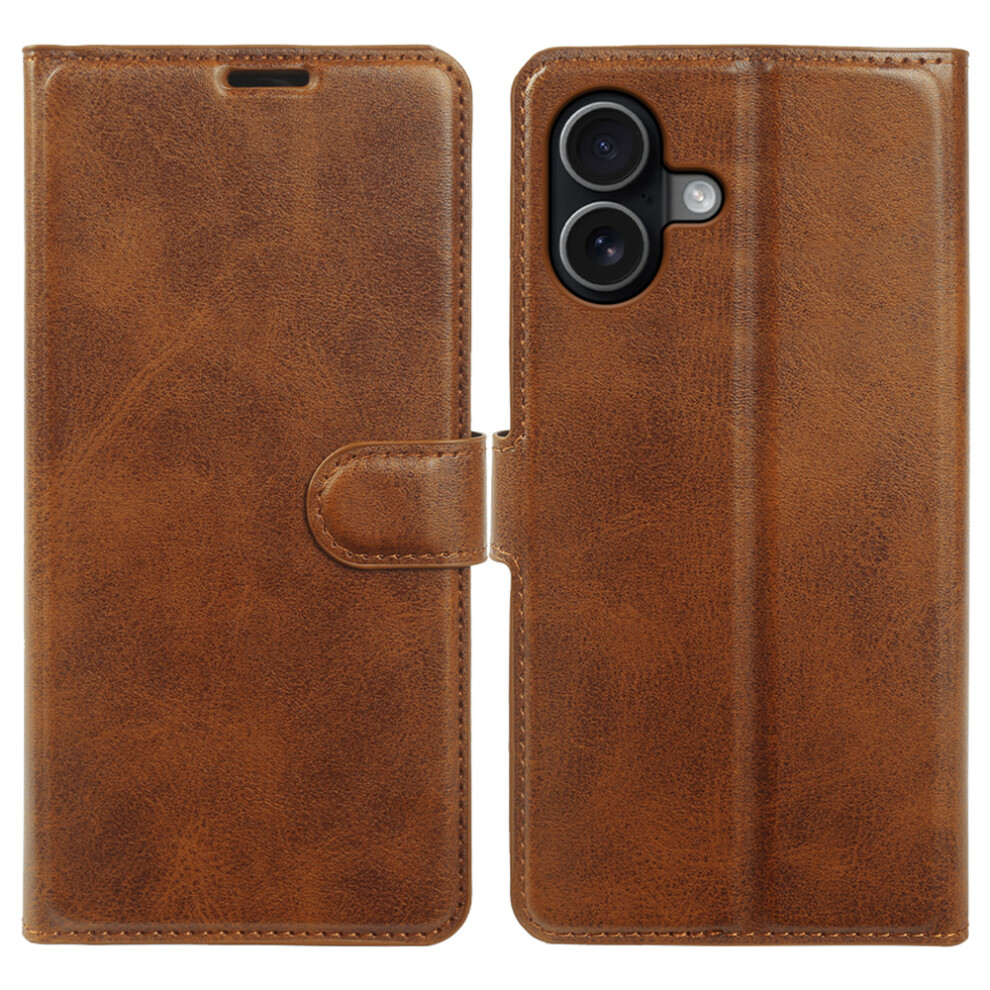 (Yellow) For Iphone 16 Case Stand Wallet Calf Texture Pu Leather Flip Phone Cover Yellow 6914294530508