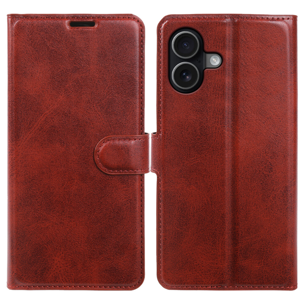(Red) For Iphone 16 Case Stand Wallet Calf Texture Pu Leather Flip Phone Cover Red 6914291477486