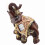 Wealth Elephant Figurine Wood Grain Style 1