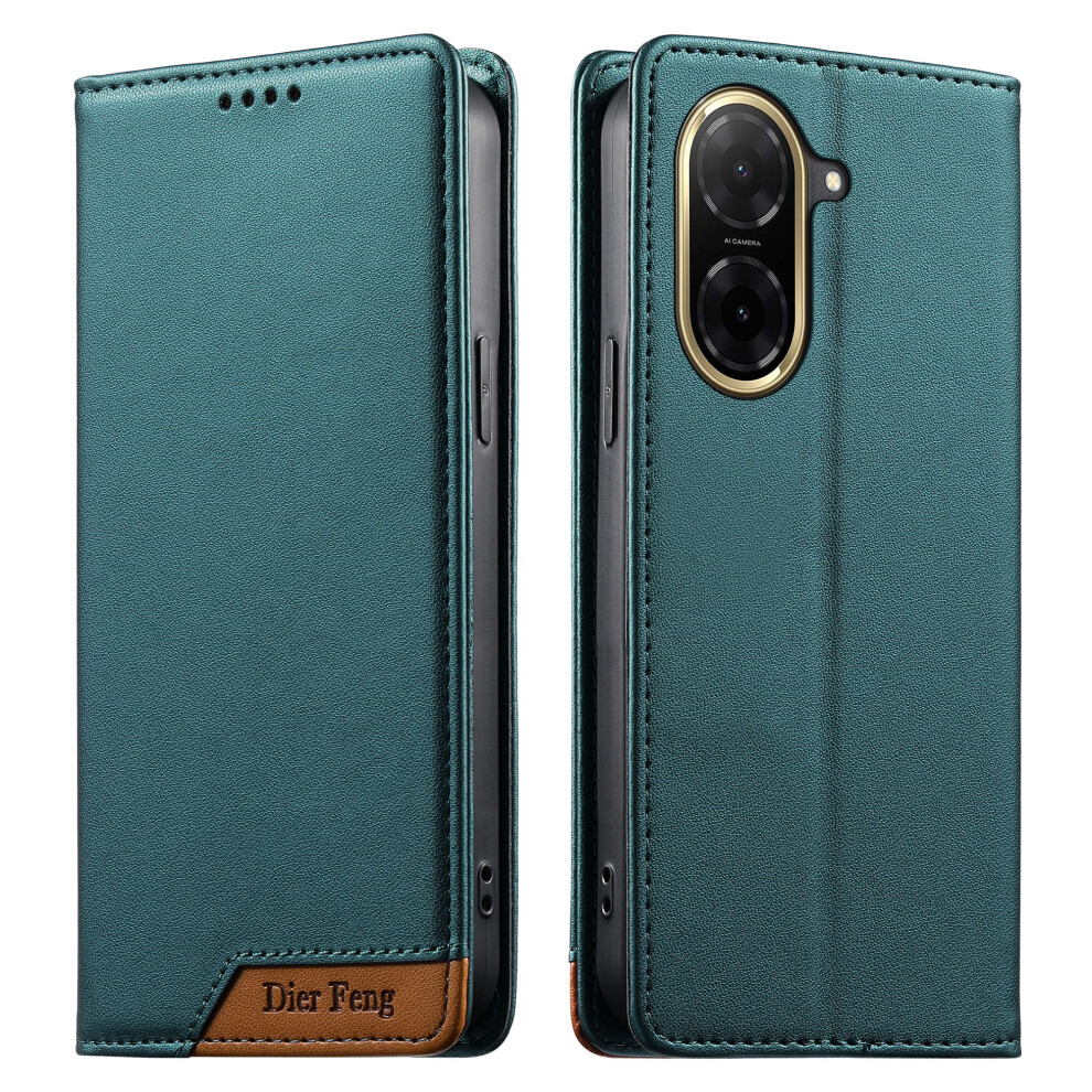 (Green) Df-018 For Xiaomi Redmi A5 4G (171.7Mm) Case Rfid Blocking Wallet Leather Phone Cover With Color Splicing Logo Corner Green 6914299054870