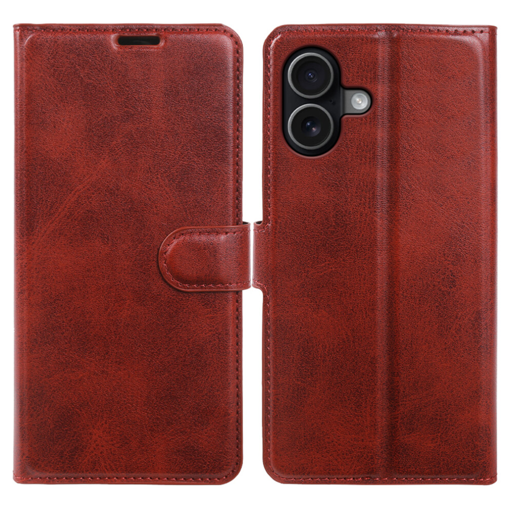 (Red) For Iphone 17 Case Stand Wallet Calf Texture Pu Leather Flip Phone Cover Red 6914298077047