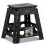 VOUNOT Folding Step Stool, Anti-Slip Folding Stool,39x32x40 cm Black 1