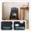 VOUNOT Folding Step Stool, Anti-Slip Folding Stool,39x32x40 cm Black 4