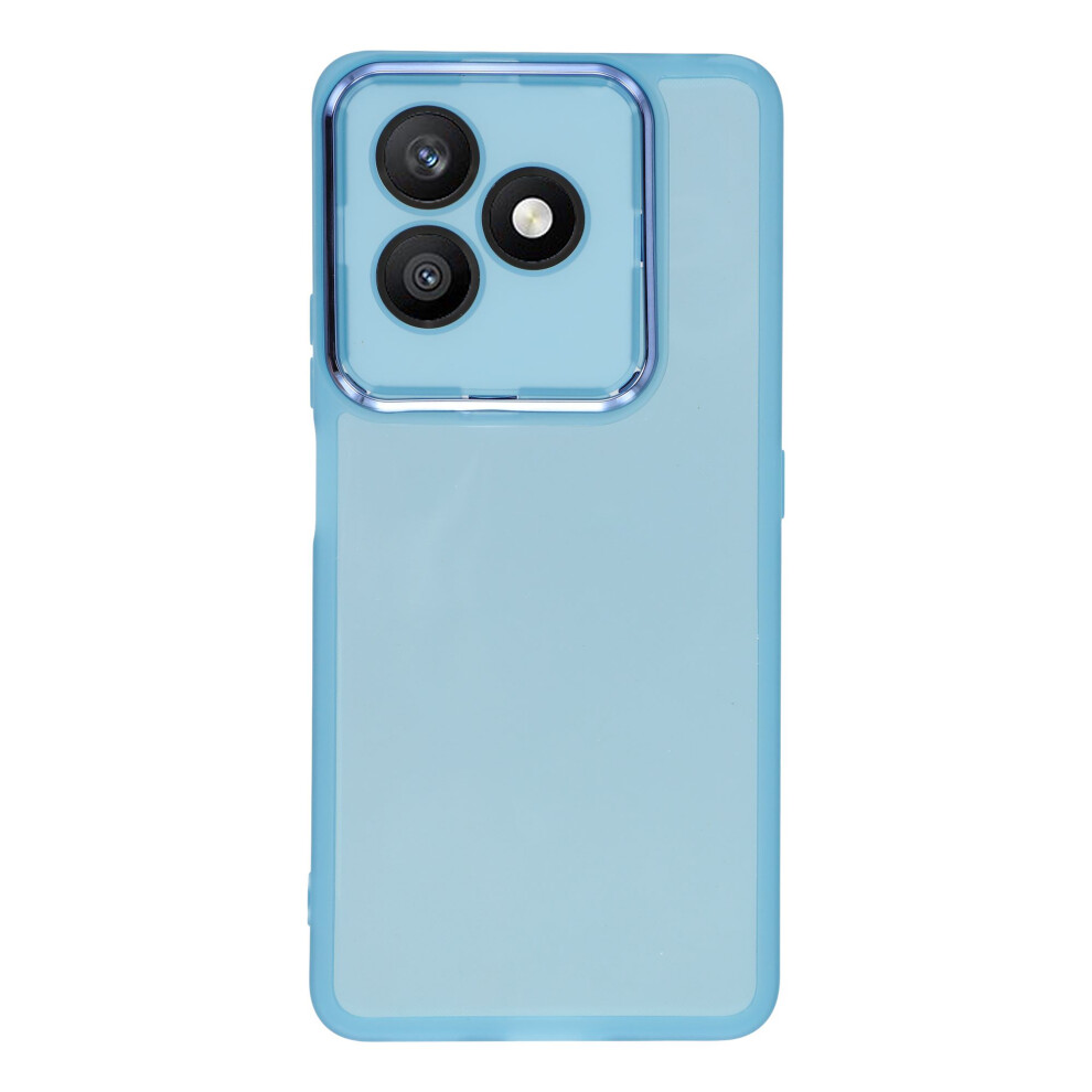 (Transparent ) For Honor X8d 4G Magnetic Case 1.5Mm Skin-Feel Pc Tpu Shockproof Mobile Back Cover Blue 6914298316658