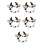 5Pcs Para Maquiagem E Facial Spa Ox 1
