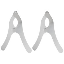 2Pcs Stainless Steel Sea Urchin Opener for Home Seafood Prep Silver