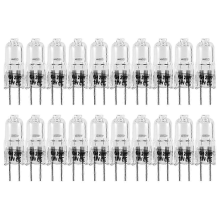 20 stuks G4 halogeenlampen 20 W 12 V tweepins helder voor kookplaatverlichting signaalverlichting en railsystemen