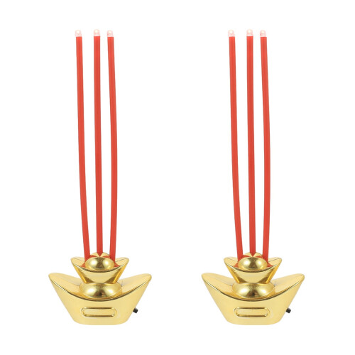 2 Pack Electric Burner Chinese Ancient Style Led Tealight Candles