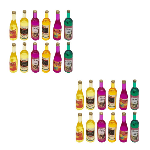 2 Pack Fruit Toys Child Mini House Bottles Scene Decor