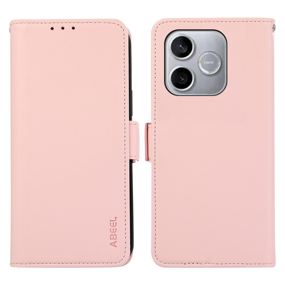 (Pink) For Honor 600 Lite 5G Case Leather Phone Cover With Rfid Blocking Wallet Pink 6914299155263