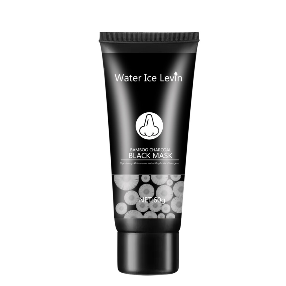 (A) Bamboo Charcoal Black Cleansing Mud Mask to Clean Pores, Peel-Off Mask to Moisturize the Face, Deep Clean the Face, Fine Pores