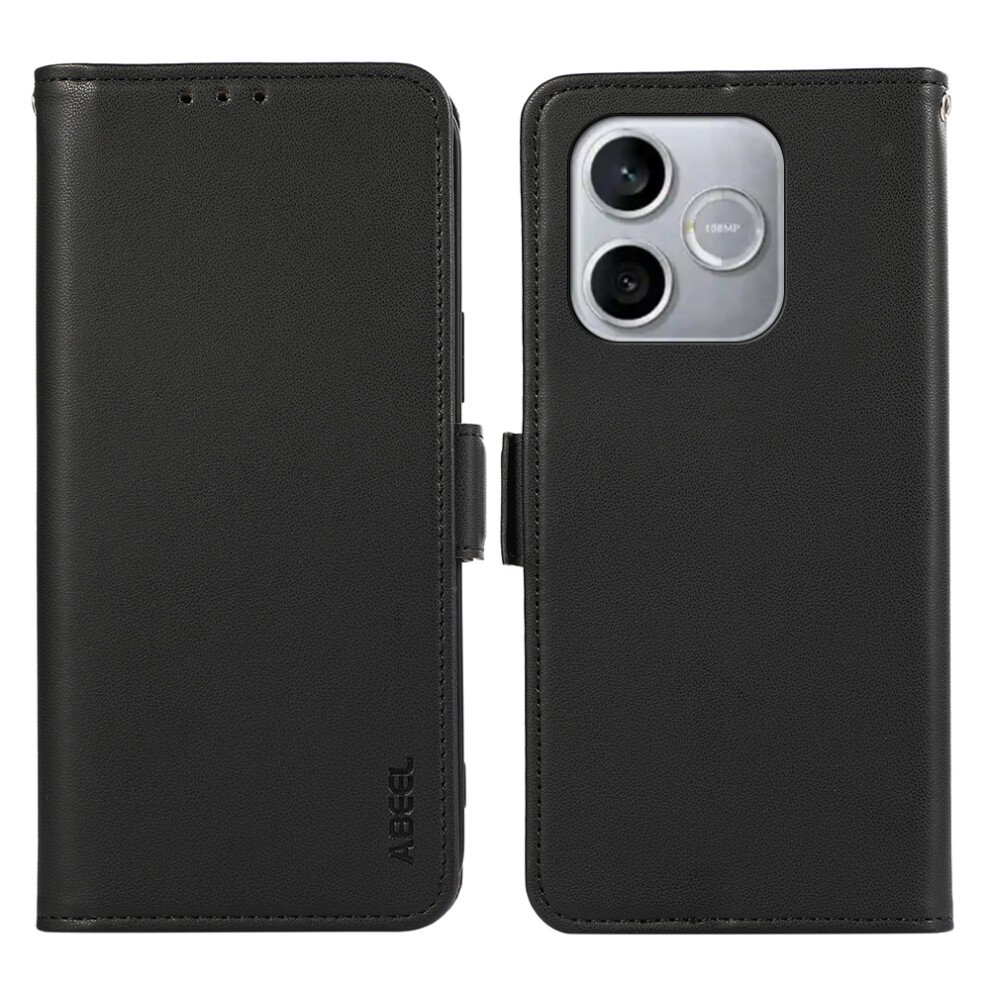 (Black) For Honor 600 Lite 5G Case Leather Phone Cover With Rfid Blocking Wallet Black 6914297535890