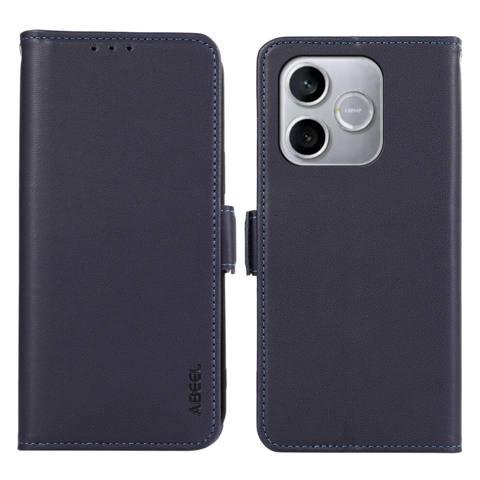 (Blue) For Honor 600 Lite 5G Case Leather Phone Cover With Rfid Blocking Wallet Blue 6914291548698