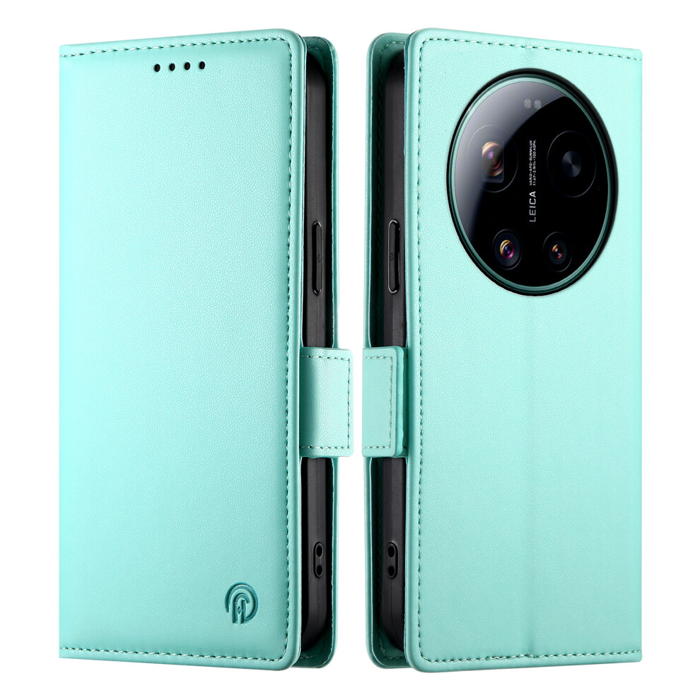 (Mint ) For Xiaomi 17 Ultra 5G Stand Case Pu Leather Wallet Phone Cover Green 6914295733793