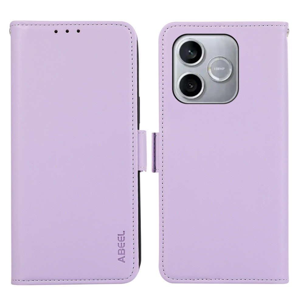 (Purple) For Honor 600 Lite 5G Case Leather Phone Cover With Rfid Blocking Wallet Purple 6914295572064
